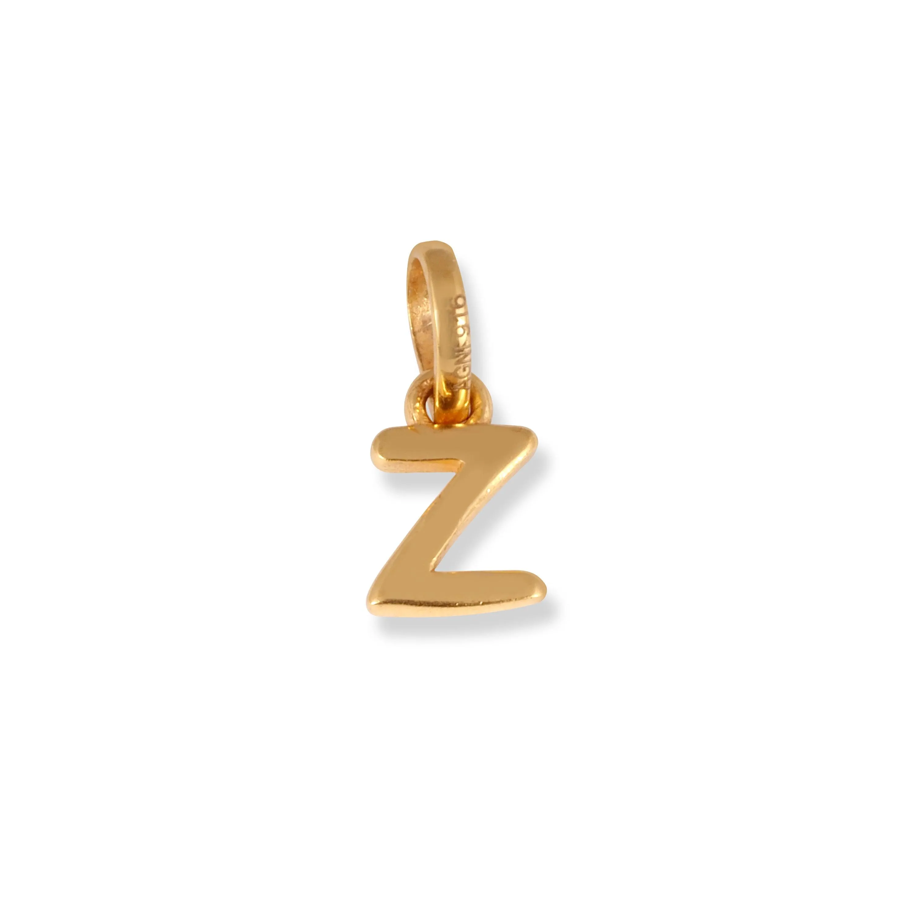 22ct Gold 'Z' Initial Pendant P-7032-Z