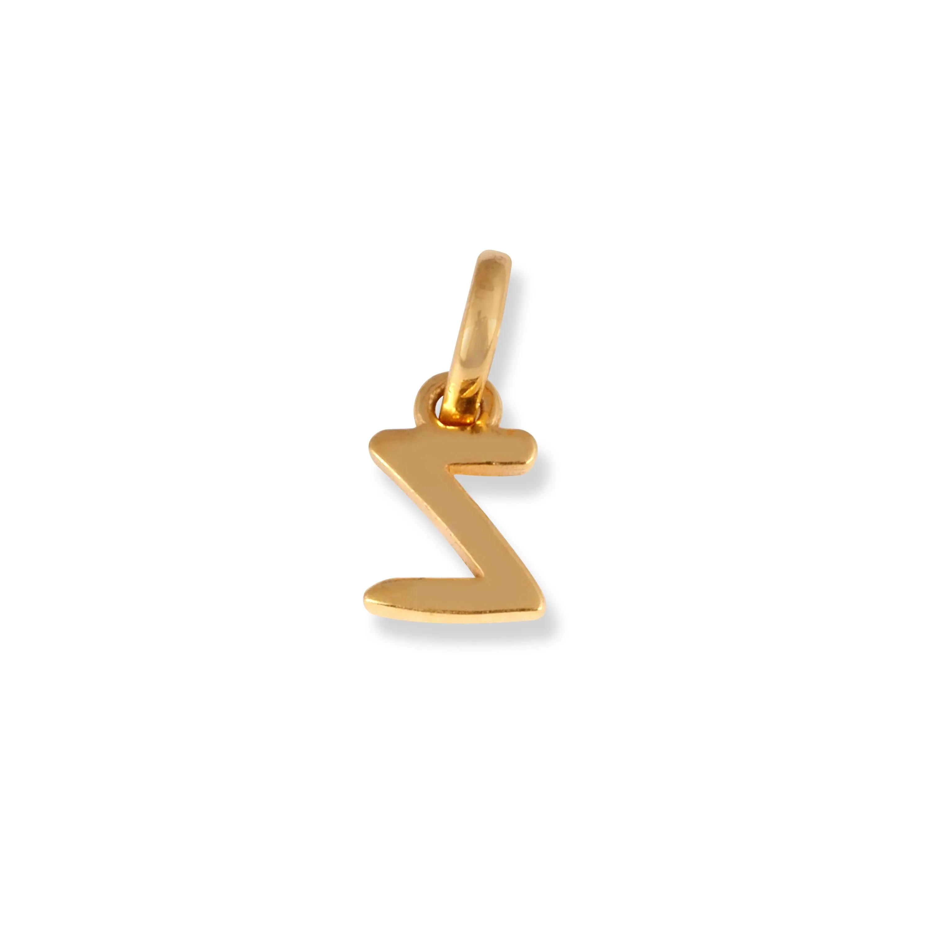 22ct Gold 'Z' Initial Pendant P-7032-Z